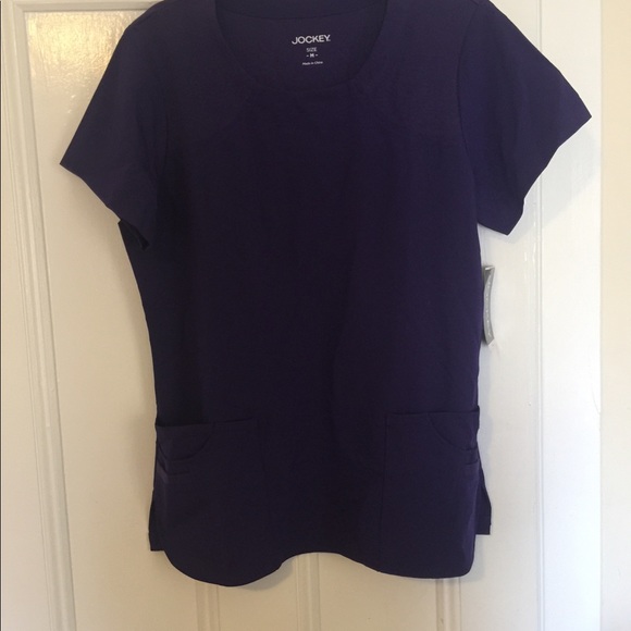 Purple jockey women nursing uniform top. - Picture 4 of 8